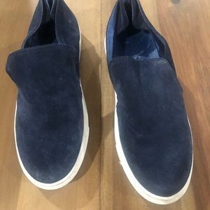 J Slide Perrie Blue Suede Sneaker